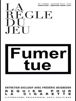 cover image of La règle du jeu n°67
